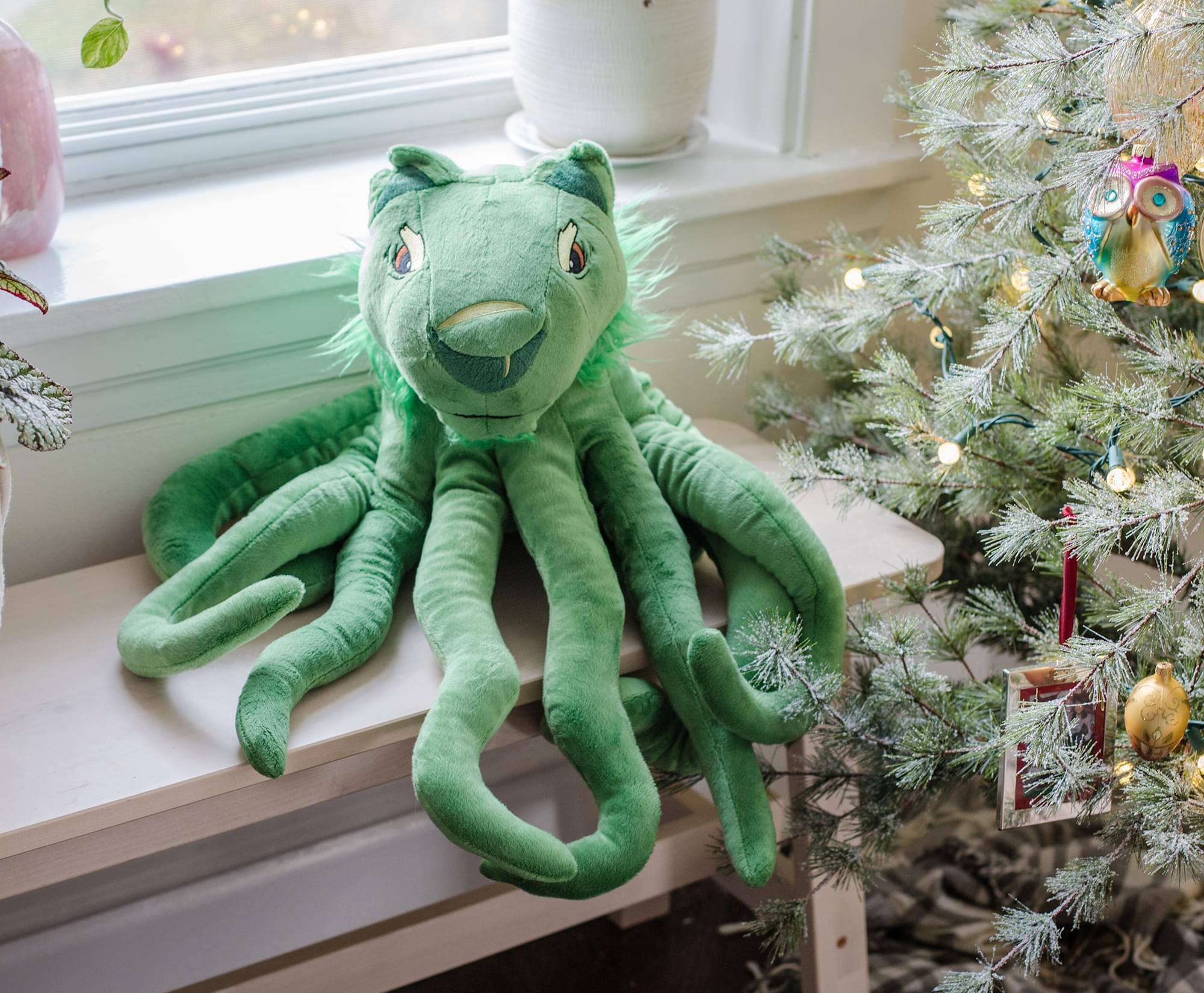 Alt View 4. Tentacle Kitty - Tentacle Kitty Series Cat Guru Plush Collectible | Measures 28 Inches Long - Green.