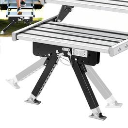 VEVOR - RV Step Stabilizer, Height Adjustable Step Stabilizer Kit, Camper Stair Stabilizers with Powder Coated Steel - Black