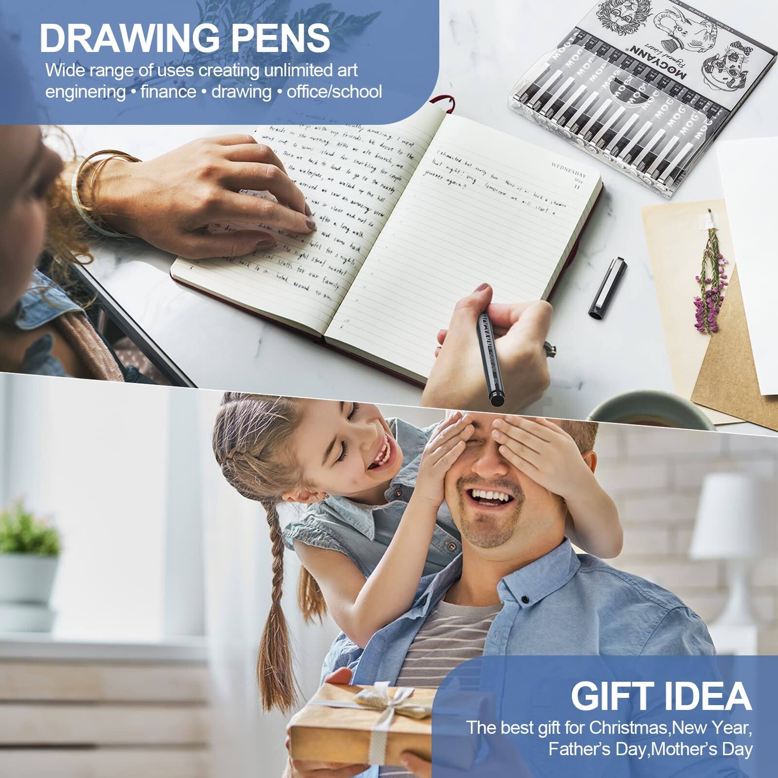 **DRAWING PENS**

Wide range of uses creating unlimited art  
engineering • finance • drawing • office/school

**GIFT IDEA**

The best gift for Christmas, New Year, Father's Day, Mother's Day