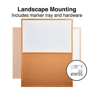 Landscape Mounting  
Includes marker tray and hardware
