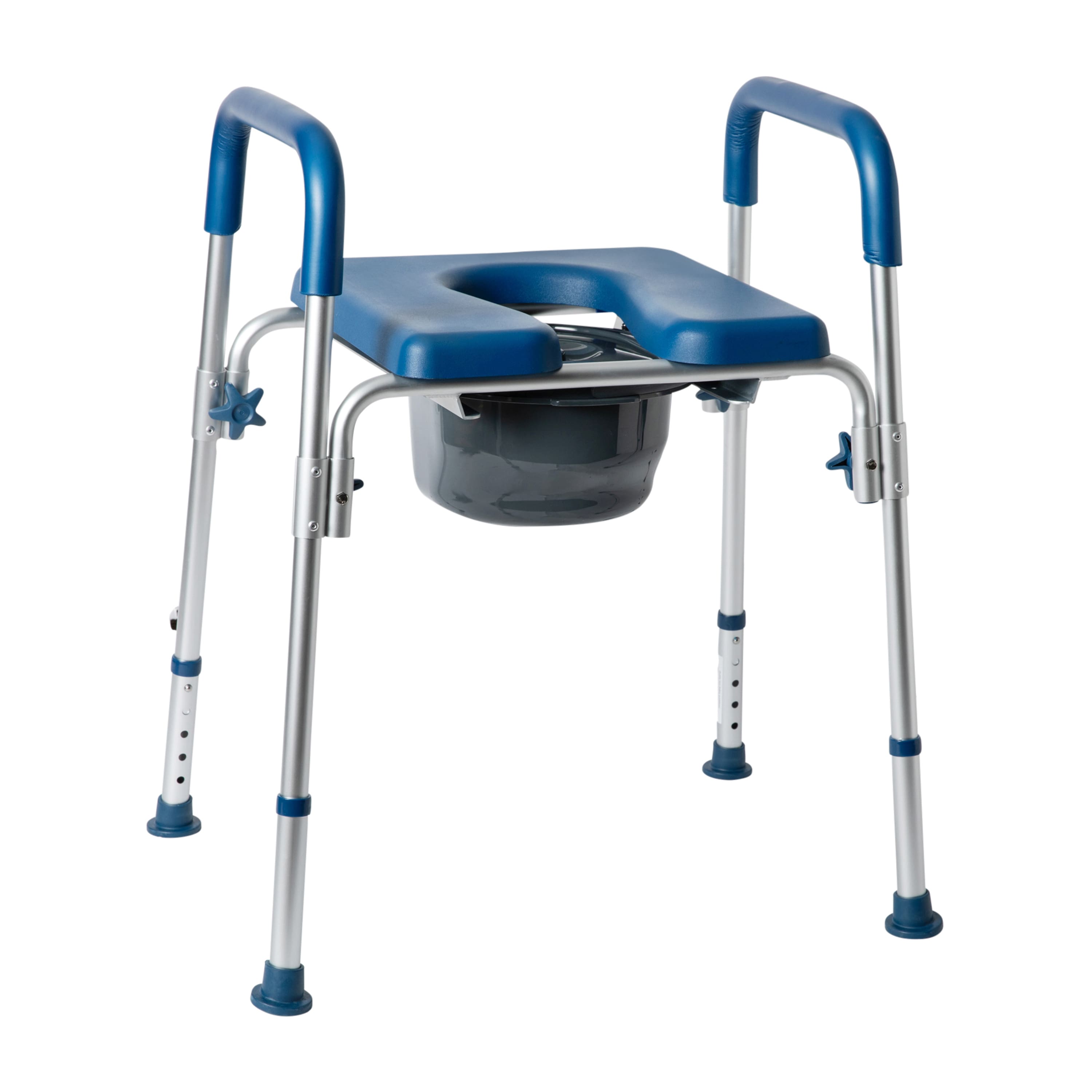 Emma + Oliver - Height Adjustable Portable Heavy Duty Commode and Shower Chair - Blue price history on PriceWatchPro