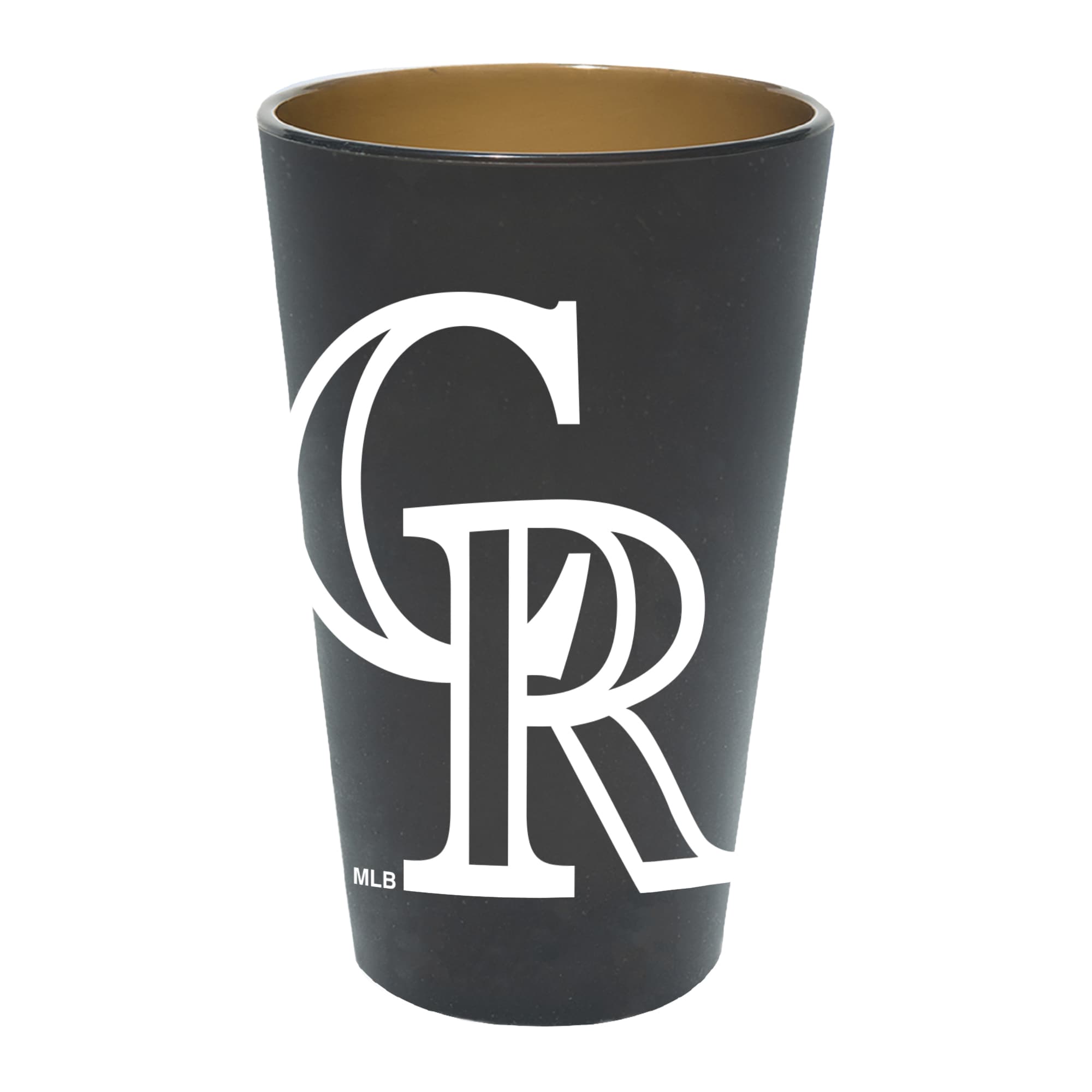 Front. WinCraft - Colorado Rockies 16oz. Team Color Silicone Pint Glass - Multicolor.