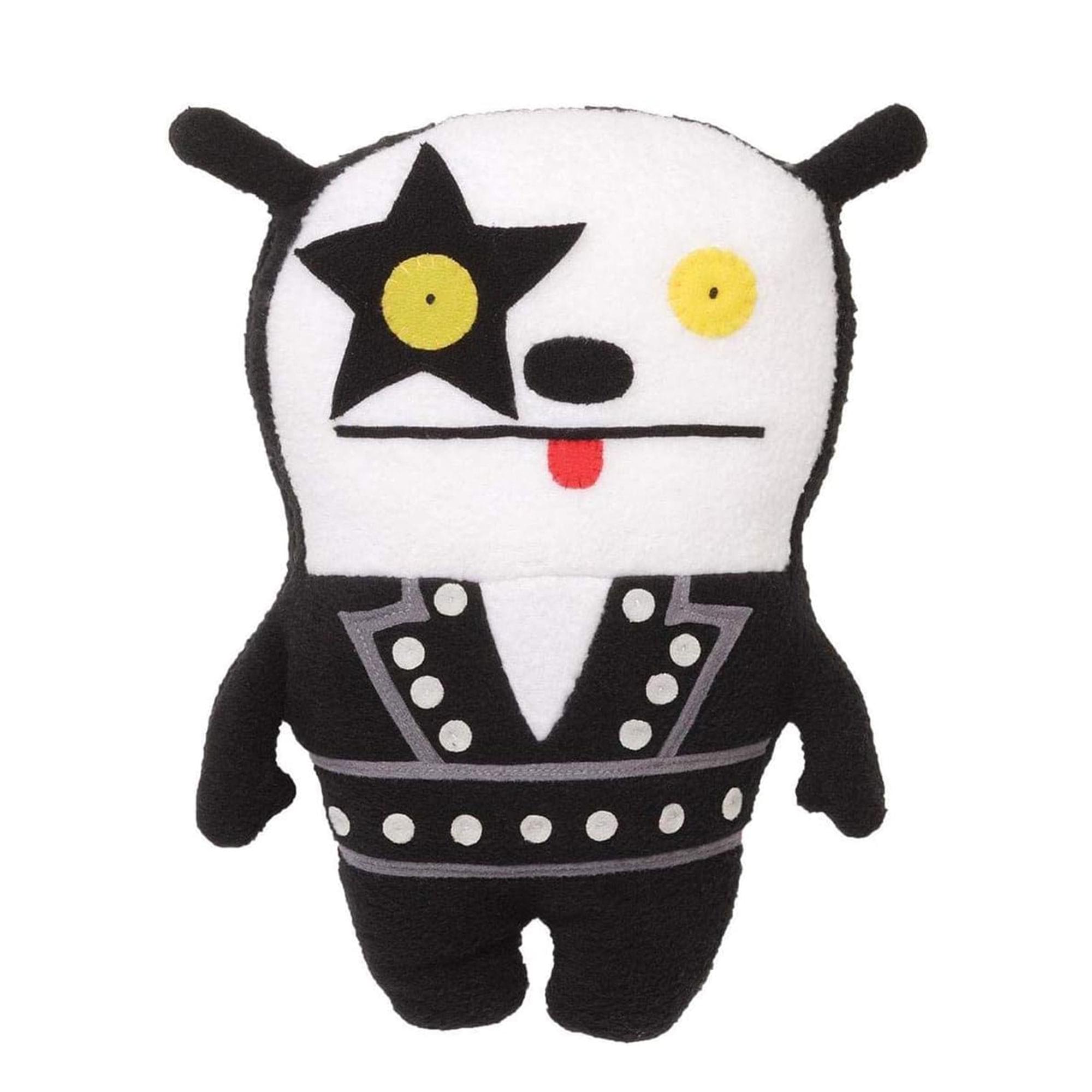 Front. Enesco - Ugly Doll Kiss 11" Plush Starchild - Black/White.