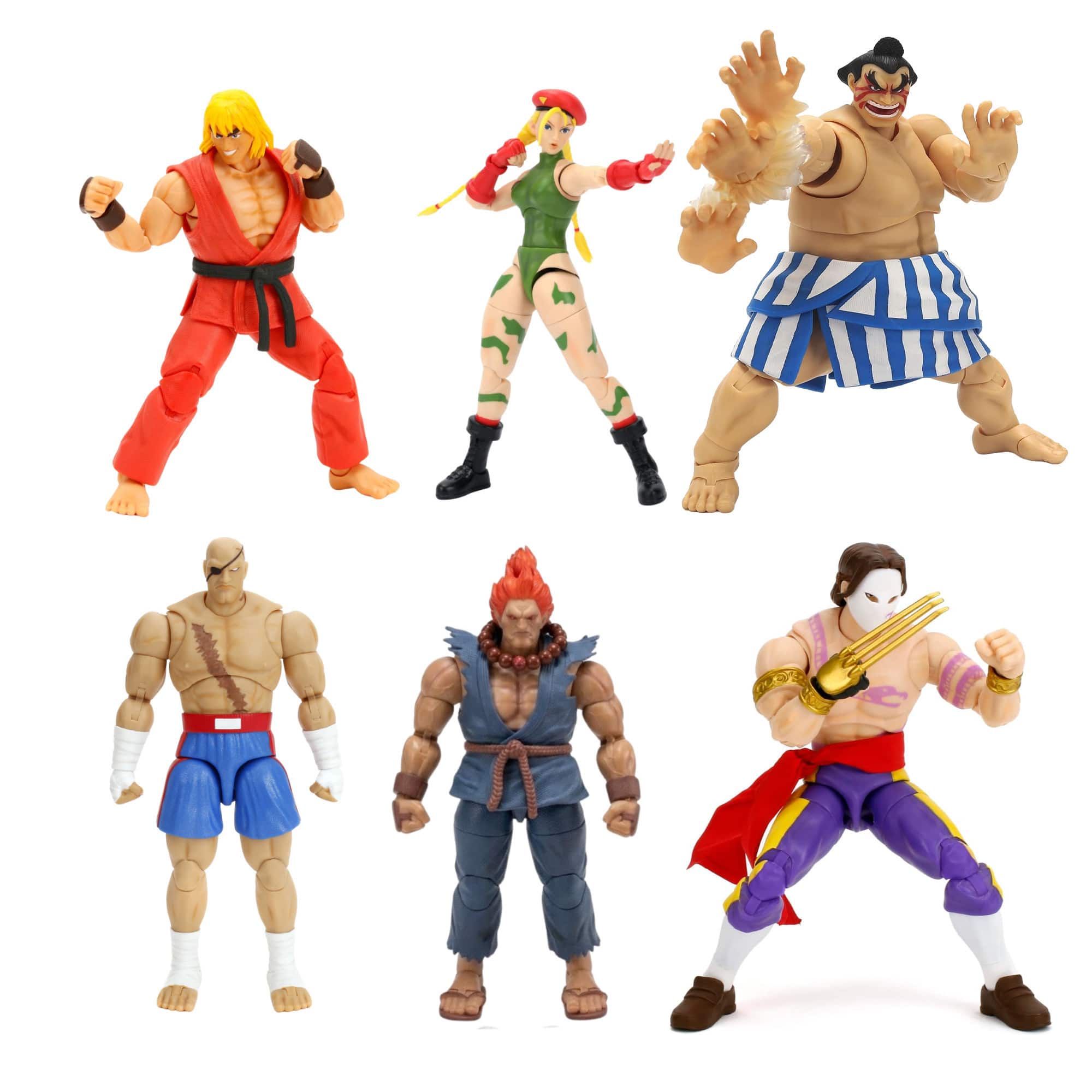 Kratos Power - Jada Toys Street Fighter II Set (Ken, Cammy, E. Honda, Sagat, Akuma, and Vega) price history on PriceWatchPro