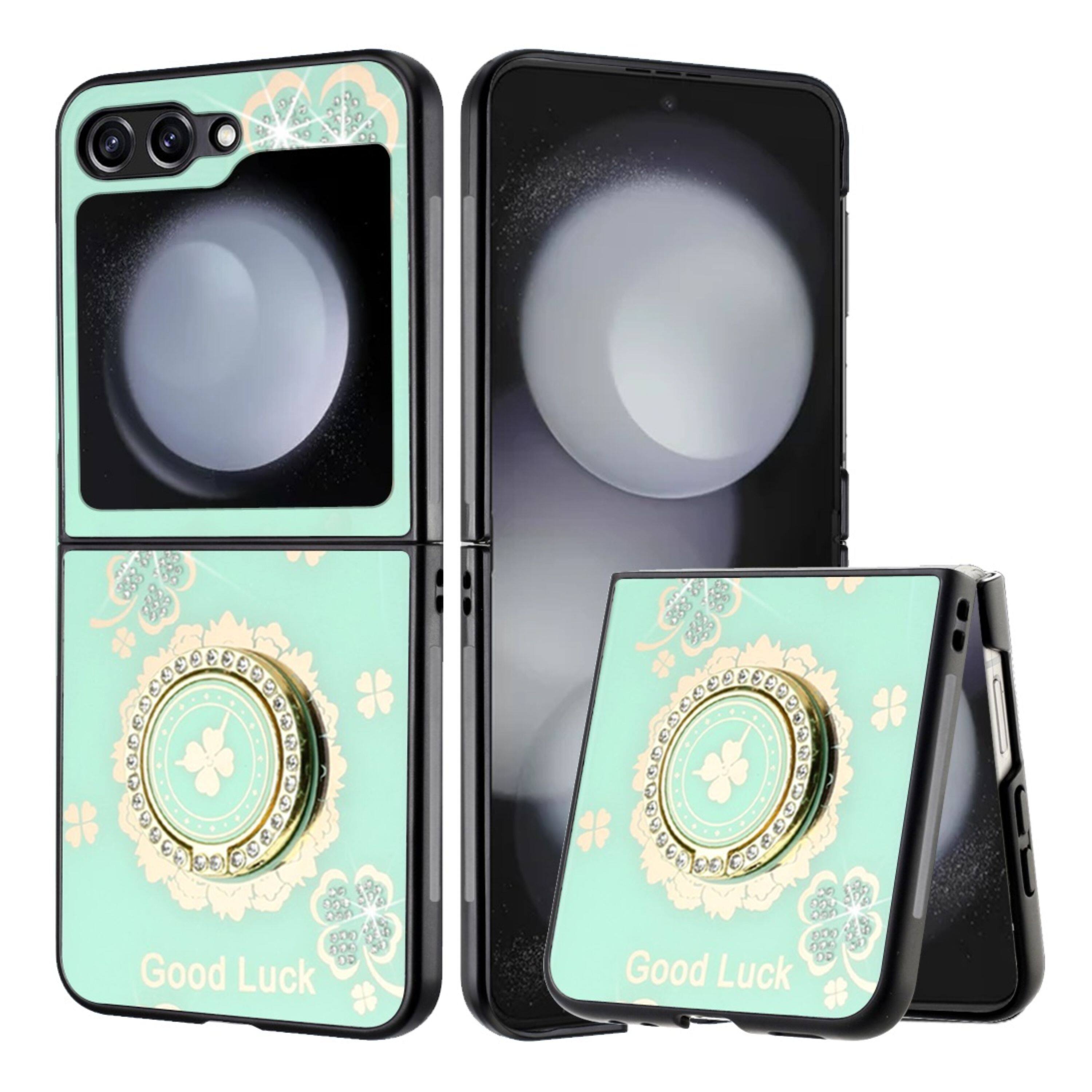 Good Luck Floral Teal