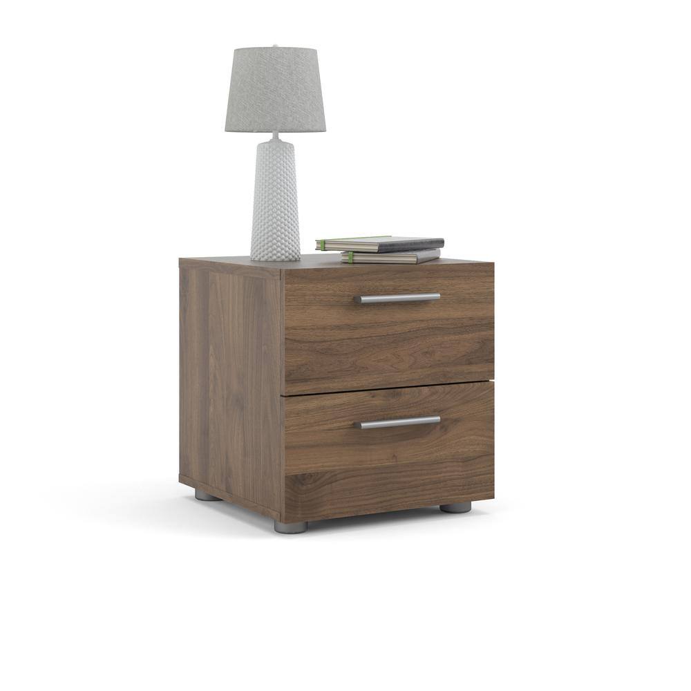 Alt View 8. Tvilum - Austin 2 Drawer Nightstand, Walnut - Brown.