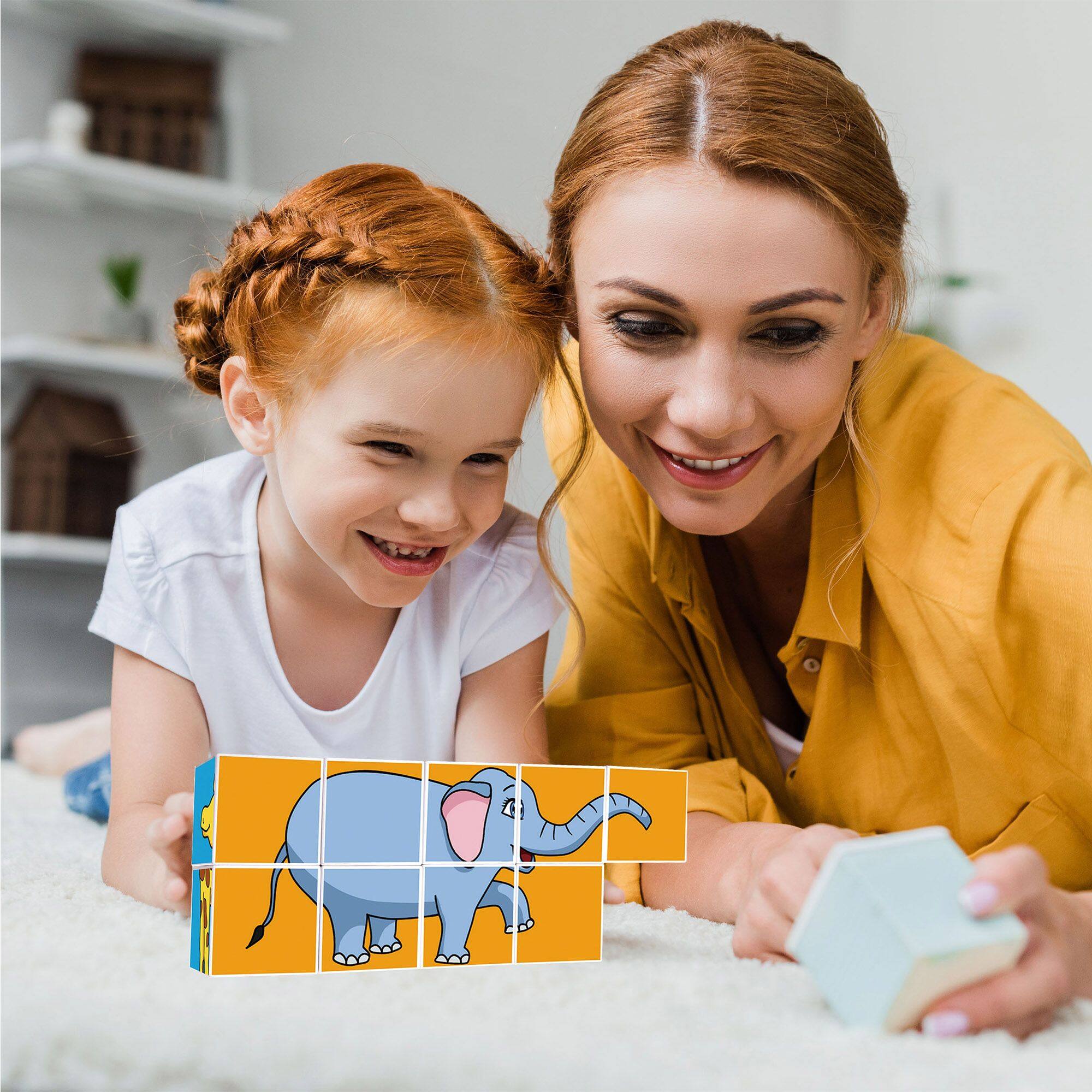 Alt View 2. PicassoTiles - PICASSO-TILES 9 PC Magnetic Building Puzzle Cubes Set for Kids Ages 3+ - Multicolor.