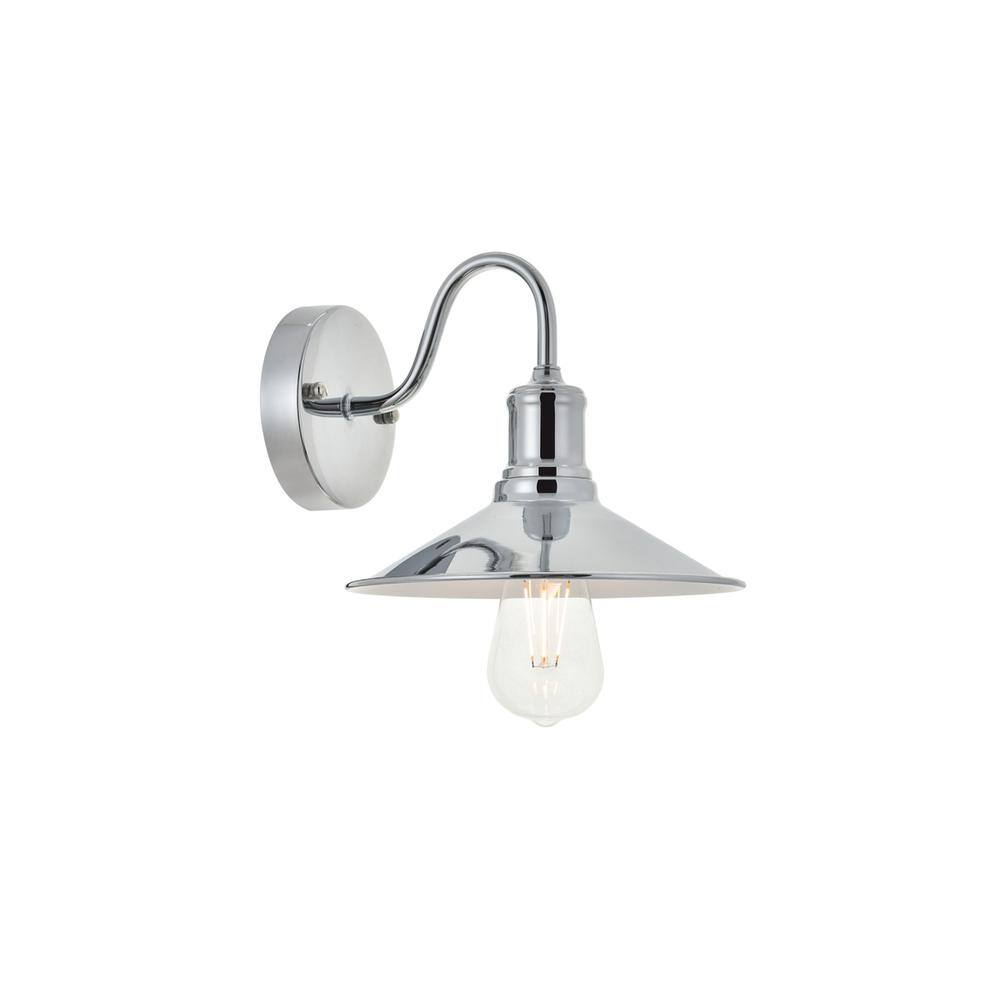 Alt View 3. Living District - Etude 1 light chrome Wall Sconce - Chrome.