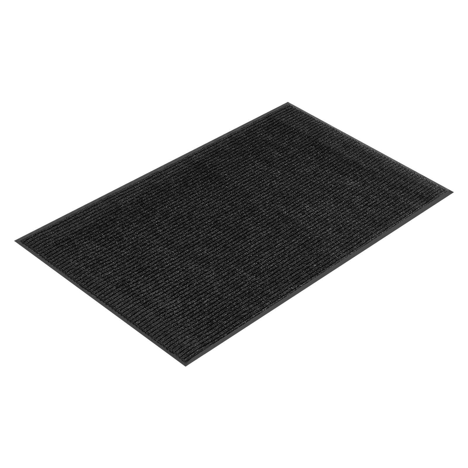 Alt View 5. VEVOR - Front Door Mat, 10 x 3ft Commercial Floor Mat for Indoor and Outdoor, Stylish Striped Industrial Carpet with PVC Backing - Black.