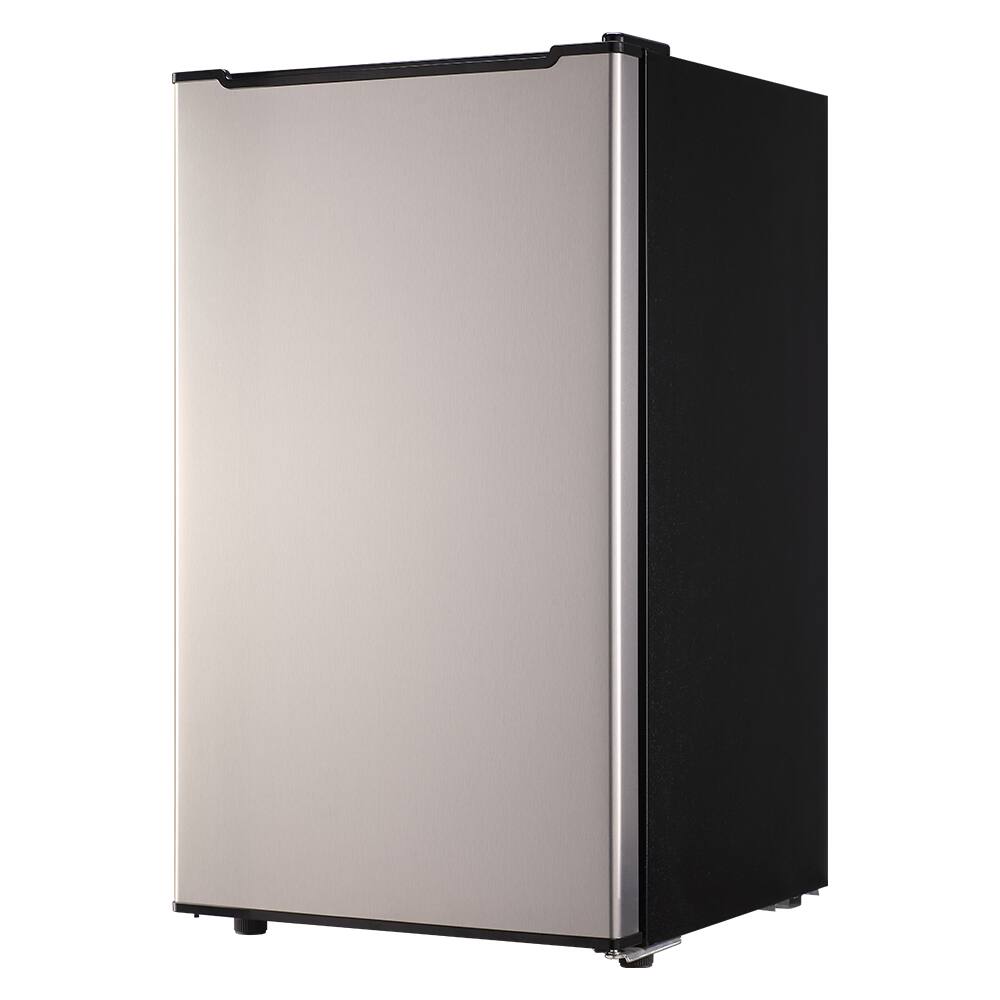 Angle. Loheer - 2.8 Cu. Ft. Compact Upright Freezer with -9.4°F Deep Freeze and Mechanical Control - SILVER.