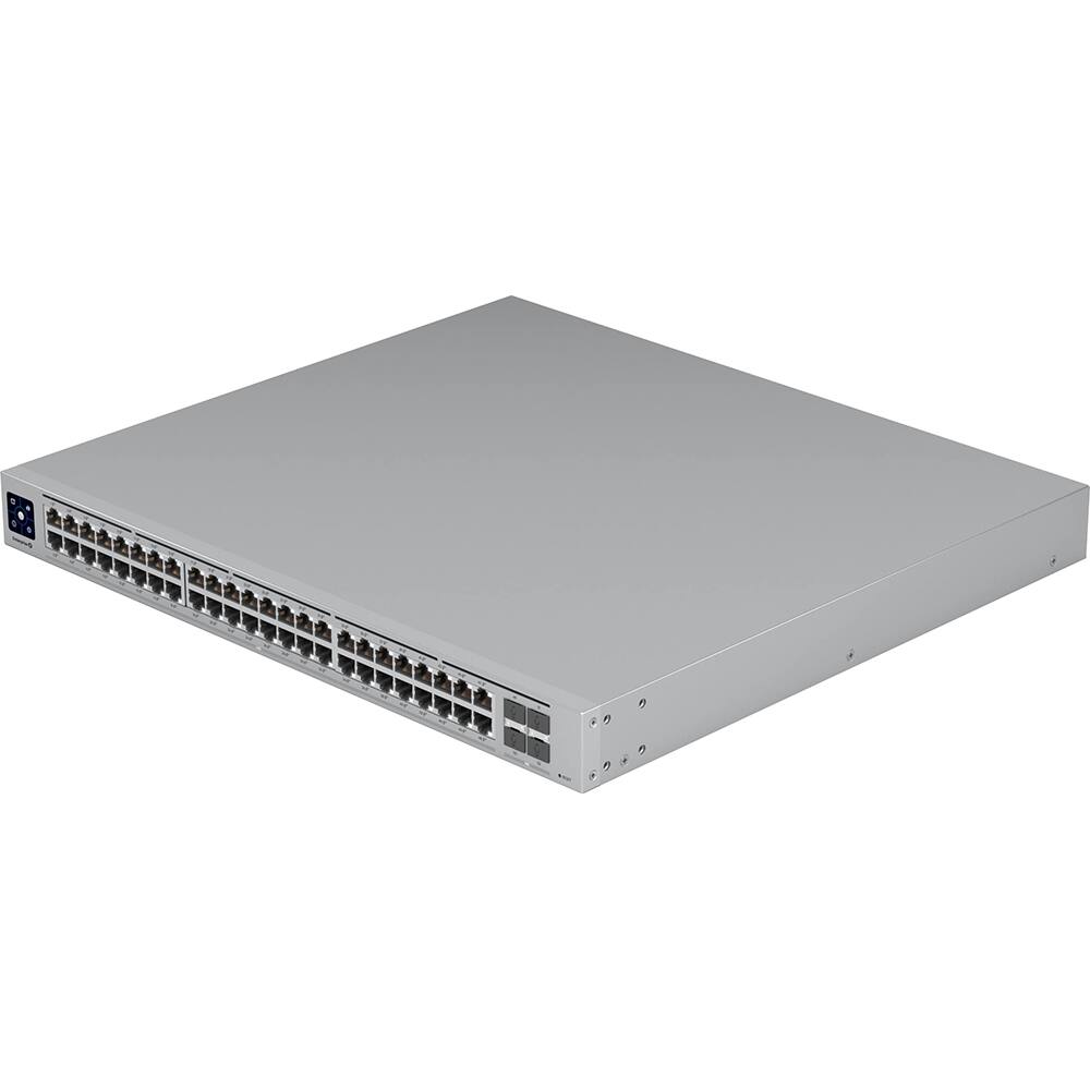 Alt View 6. Ubiquiti - Enterprise 48 48-Port 2.5Gb PoE+ Compliant Managed Network Switch USW-Enterprise-48-Po - Gray.