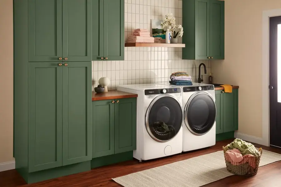 Alt View 19. Whirlpool - 7.4 Cu. Ft. Smart Gas Dryer with Steam and Wrinkle Shield Option - White.