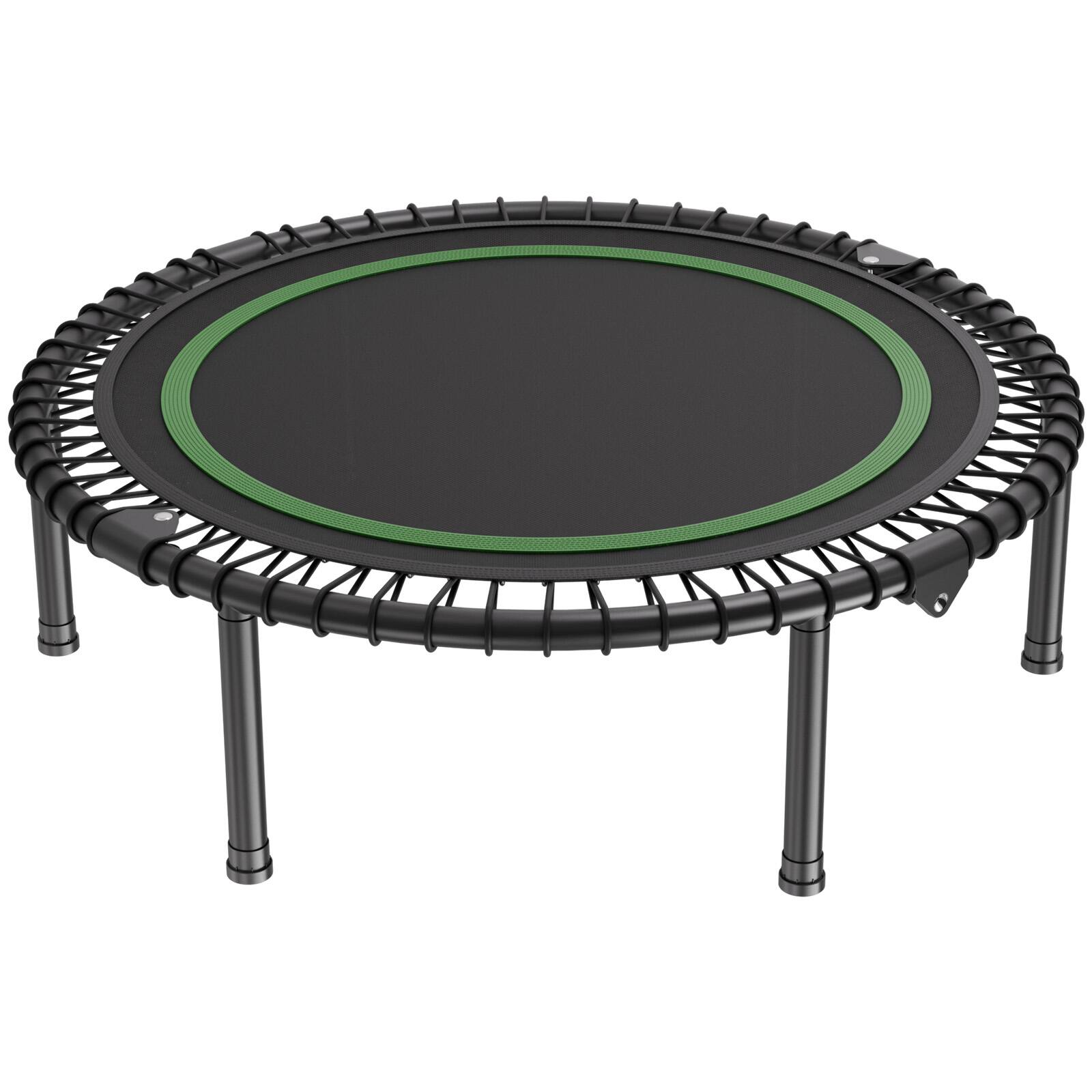 Alt View 5. VEVOR - Foldable Mini Trampoline,40 Inch Fitness Rebounder,Max Load 330lbs Exercise Trampoline,Stable & Quiet Workout Trampoline - Black.