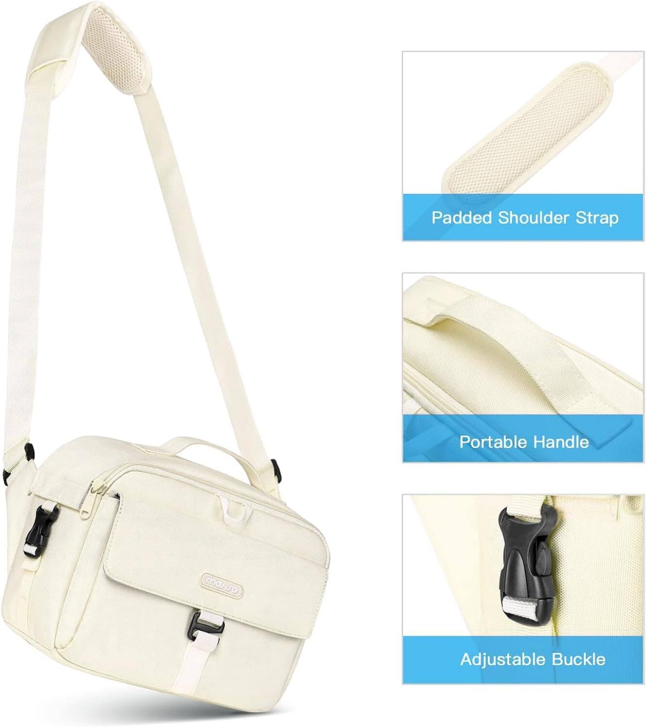 Padded Shoulder Strap Portable Handle Adjustable Buckle