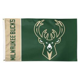 WinCraft - Milwaukee Bucks 3' x 5' Single-Sided Inspired Block Deluxe Flag - Multicolor