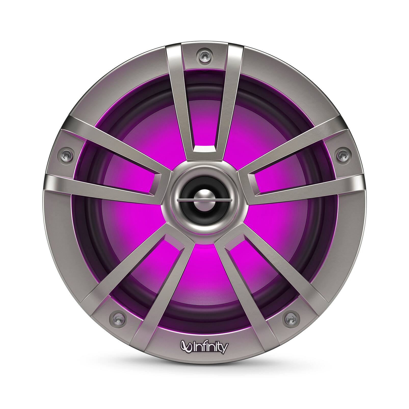 Alt View 10. Infinity - INFINITY 622MLT 6.5" 2 way marine speaker with RGB lighting - Titanuim - Titanium.