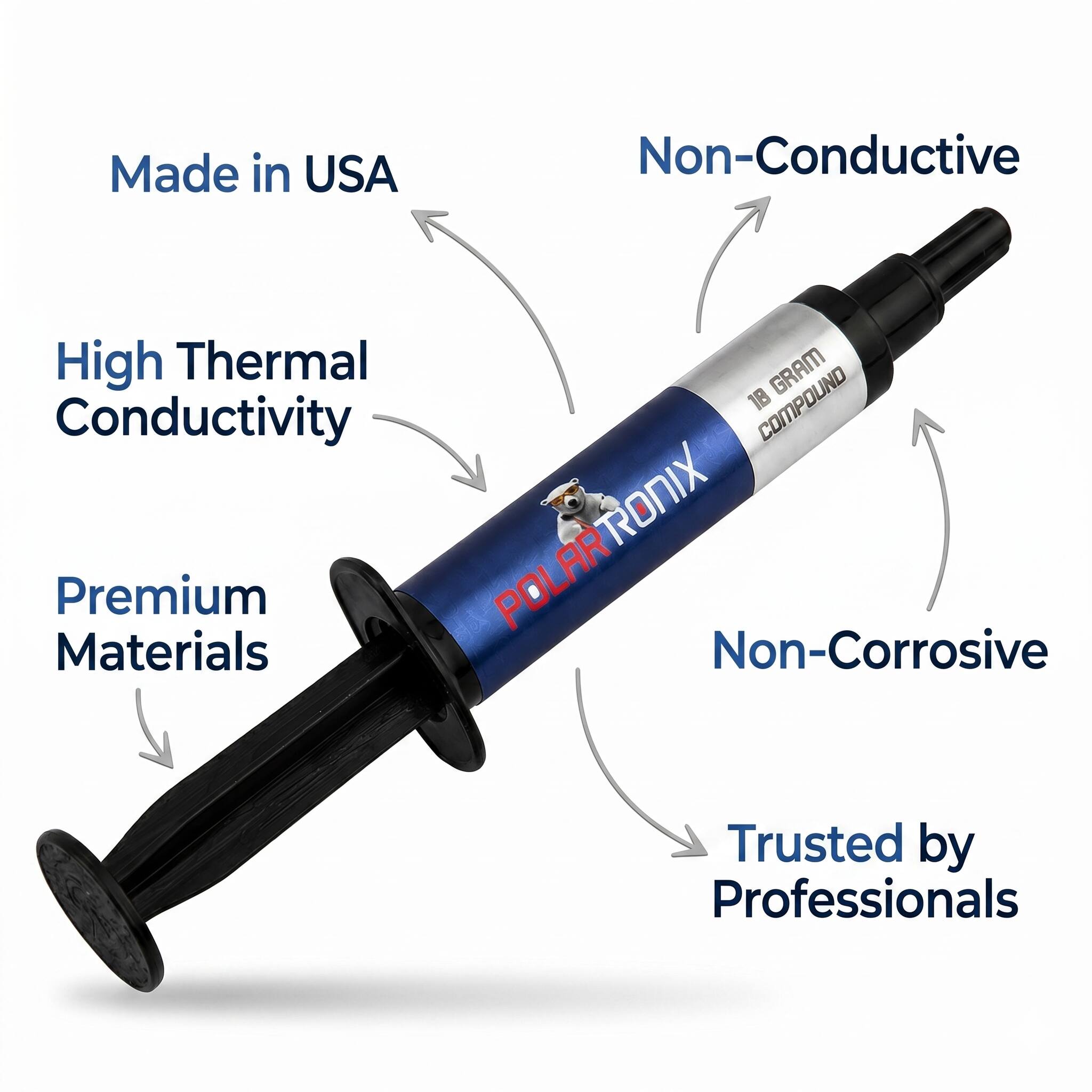 Made in USA  
Non-Conductive  
High Thermal Conductivity  
Premium Materials  
Non-Corrosive  
Trusted by Professionals