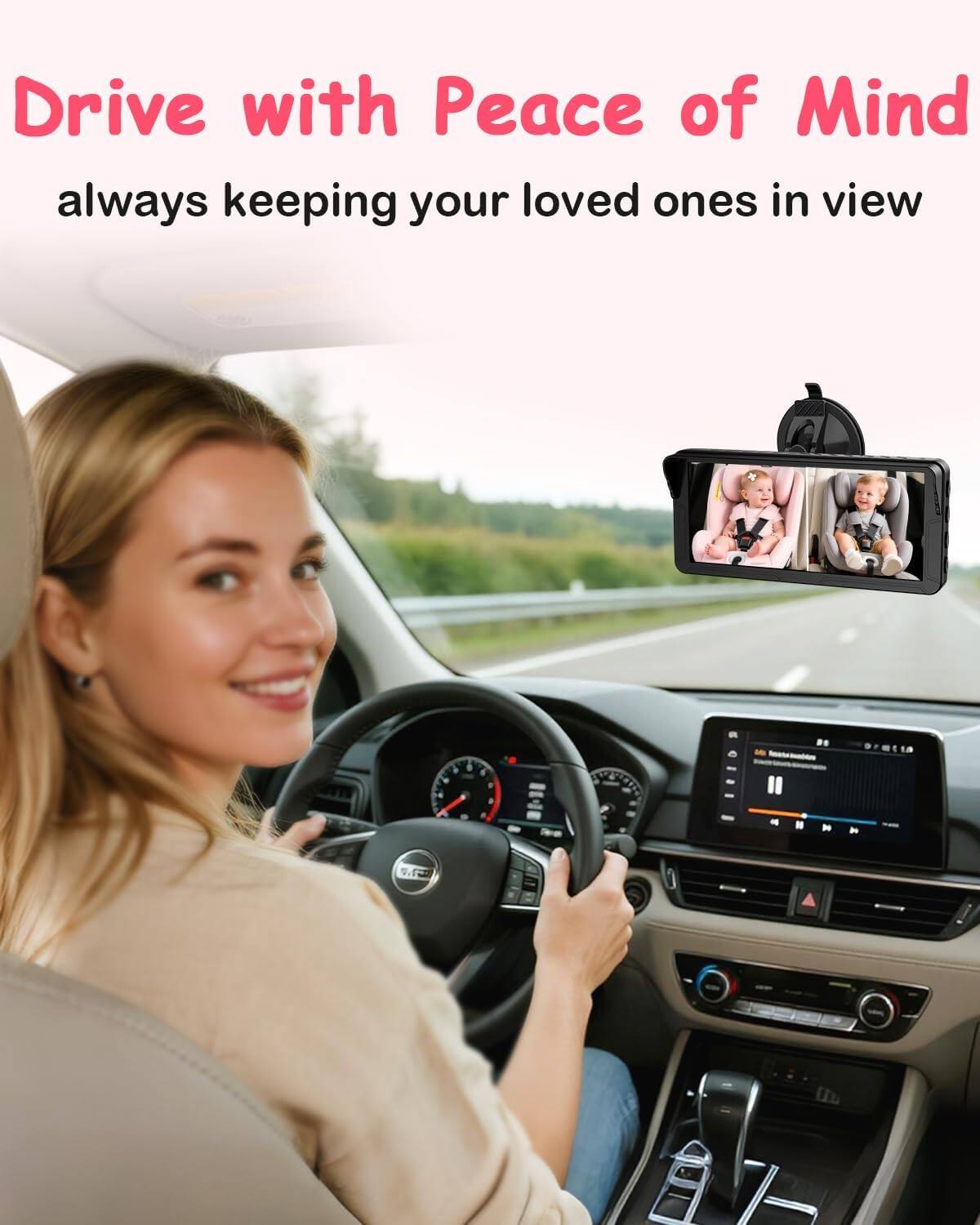 Drive with Peace of Mind always keeping your loved ones in view.