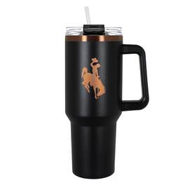 Great American Products - Wyoming Cowboys 40oz. Colossus Copper Edition Tumbler - Black
