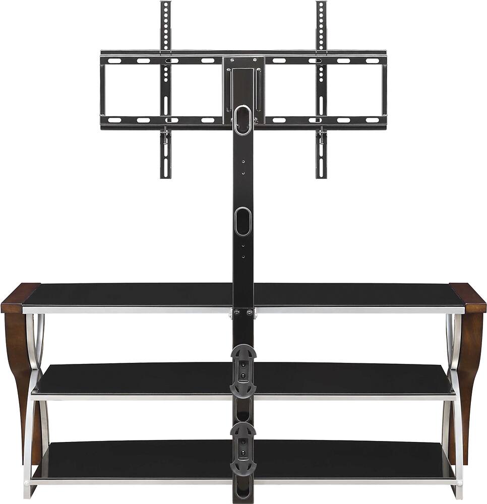 Alt View 12. Whalen Furniture - 3-in-1 Console for Most Flat-Panel TVs Up to 65" - Brown Cherry.
