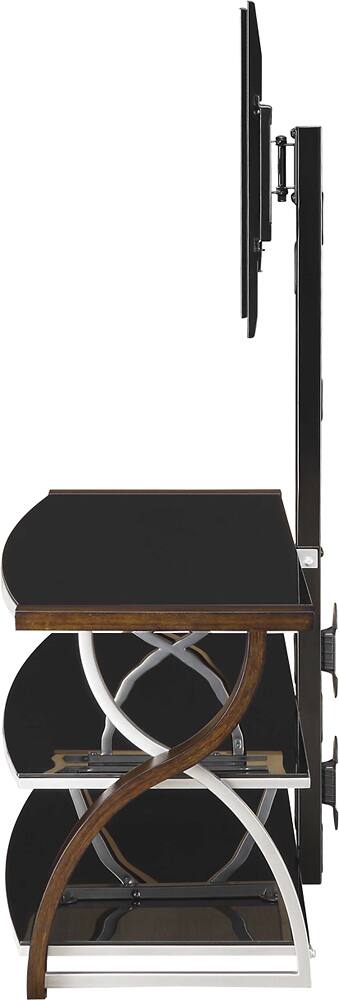Alt View 1. Whalen Furniture - 3-in-1 Console for Most Flat-Panel TVs Up to 65" - Brown Cherry.