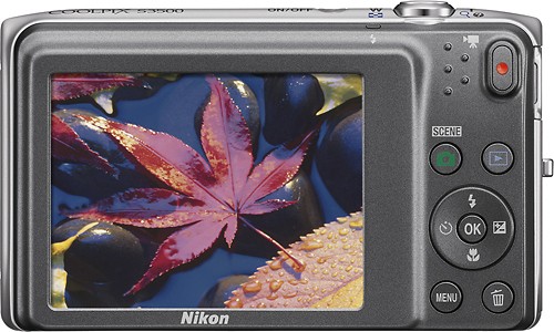 Best Buy: Nikon Coolpix S3500 20.1-Megapixel Digital Camera Silver