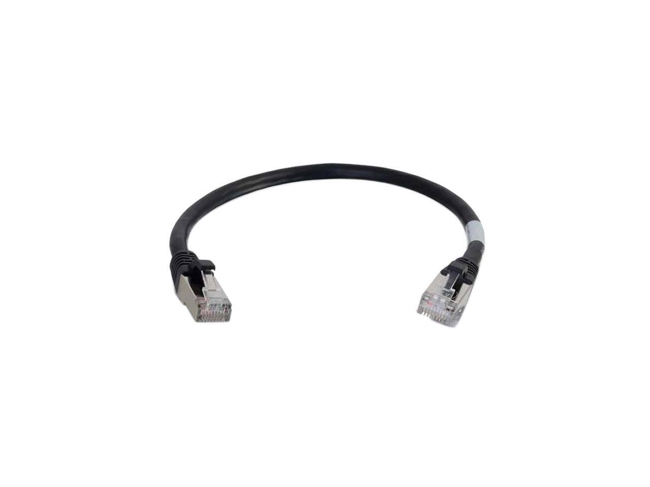 Front. Cables to Go - C2G 00814 Cat6 Cable - Snagless Shielded Ethernet Network Patch Cable, Black (7 Feet, 2.13 Meters).