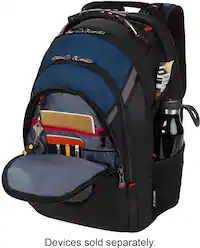 best buy laptop backpack Amazon Basics Travel with Multiple Pockets and Compartments for 15.6 inch Laptop, Water Resistant, Spacious with Padded Shoulder Straps, Black Combining a sleek appearance with remarkable durability and thoughtful organization College Laptop Backpacks - Best