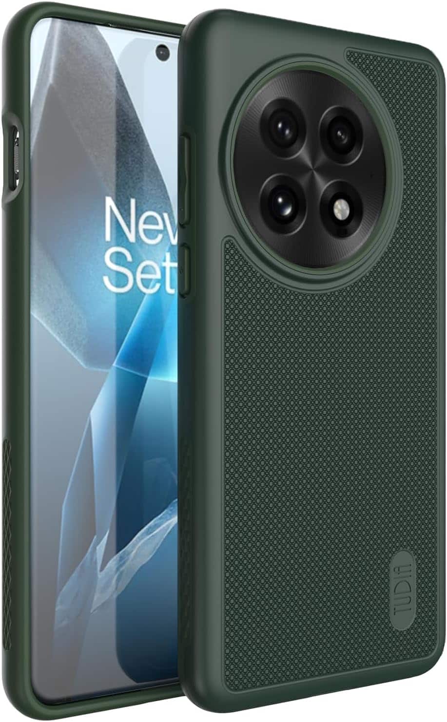 TUDIA - MergeGrip for OnePlus 13 Case 5G 2025 - Pine Green