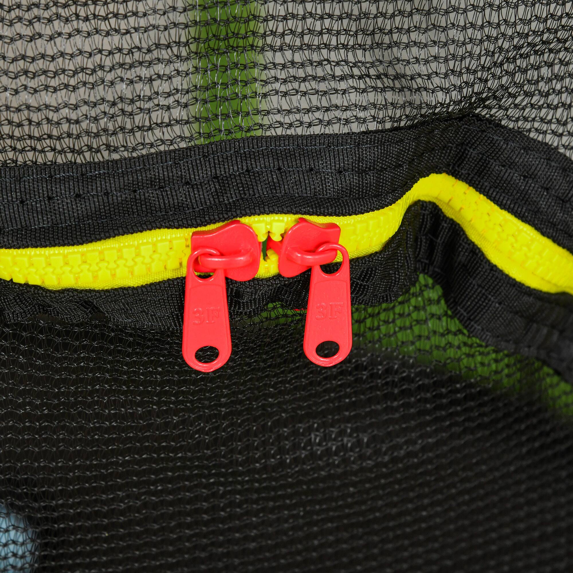 Alt View 5. Outsunny - 5FT Trampoline, 55" Mini Trampoline, Enclosure Net, Safety Pad, Steel Frame, Gift - Green.