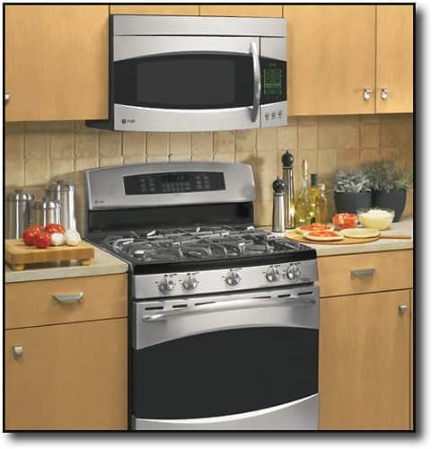 Angle Standard. GE - Profile 30" Self-Cleaning Freestanding Convection Gas Range - Stainless-Steel.