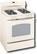 Angle Standard. GE - 30" Self-Cleaning Freestanding Gas Range - Bisque.