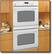 Angle Standard. GE - 30" Built-In Double Electric Wall Oven - White-on-White.