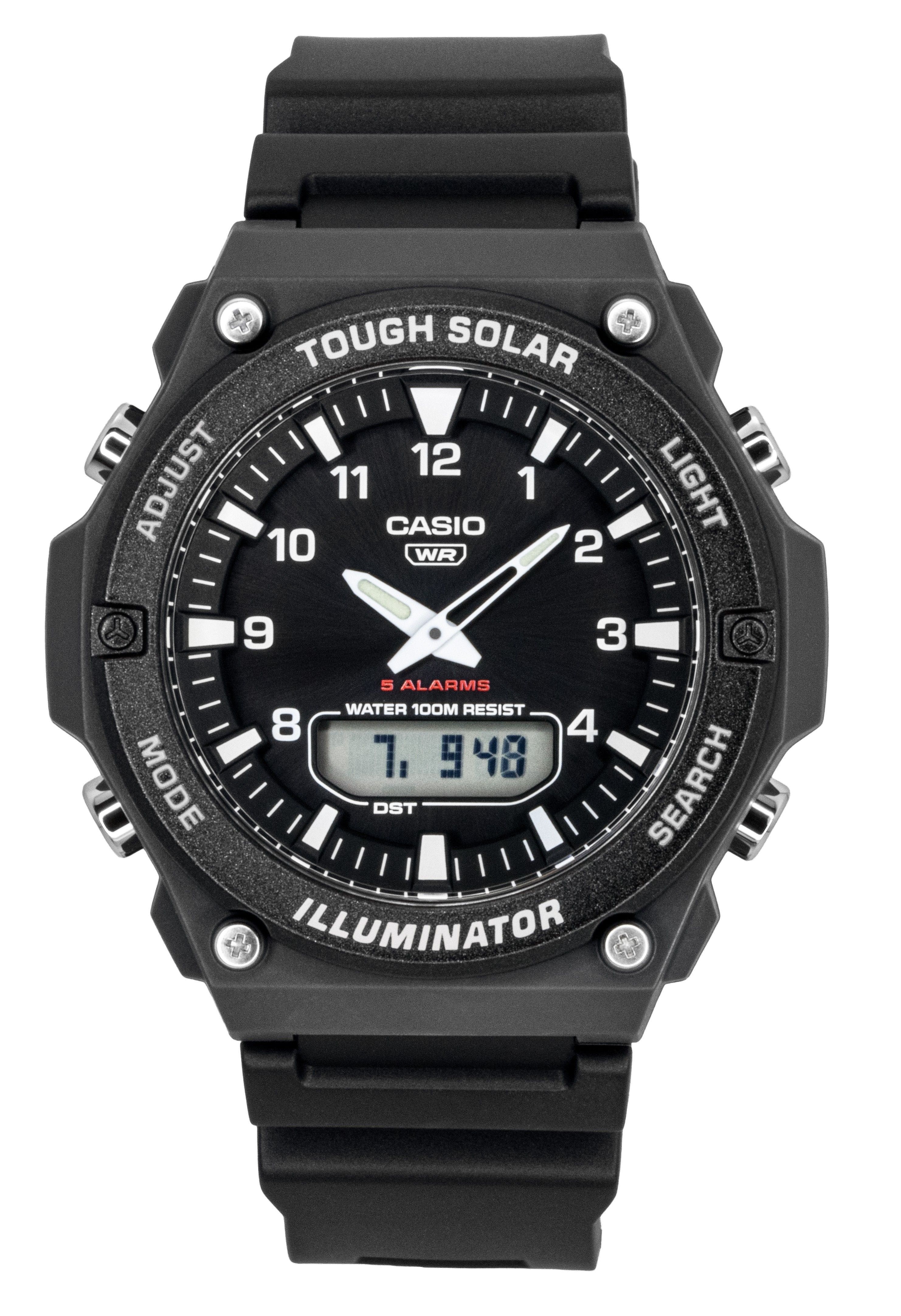Casio - G-Shock Analog Digital Resin Strap Dial Solar AQ-S820W-1AV 100M Men's Watch - Black