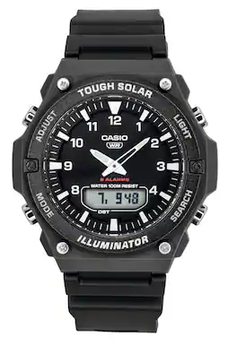 Casio - G-Shock Analog Digital Resin Strap Dial Solar AQ-S820W-1AV 100M Men's Watch - Black