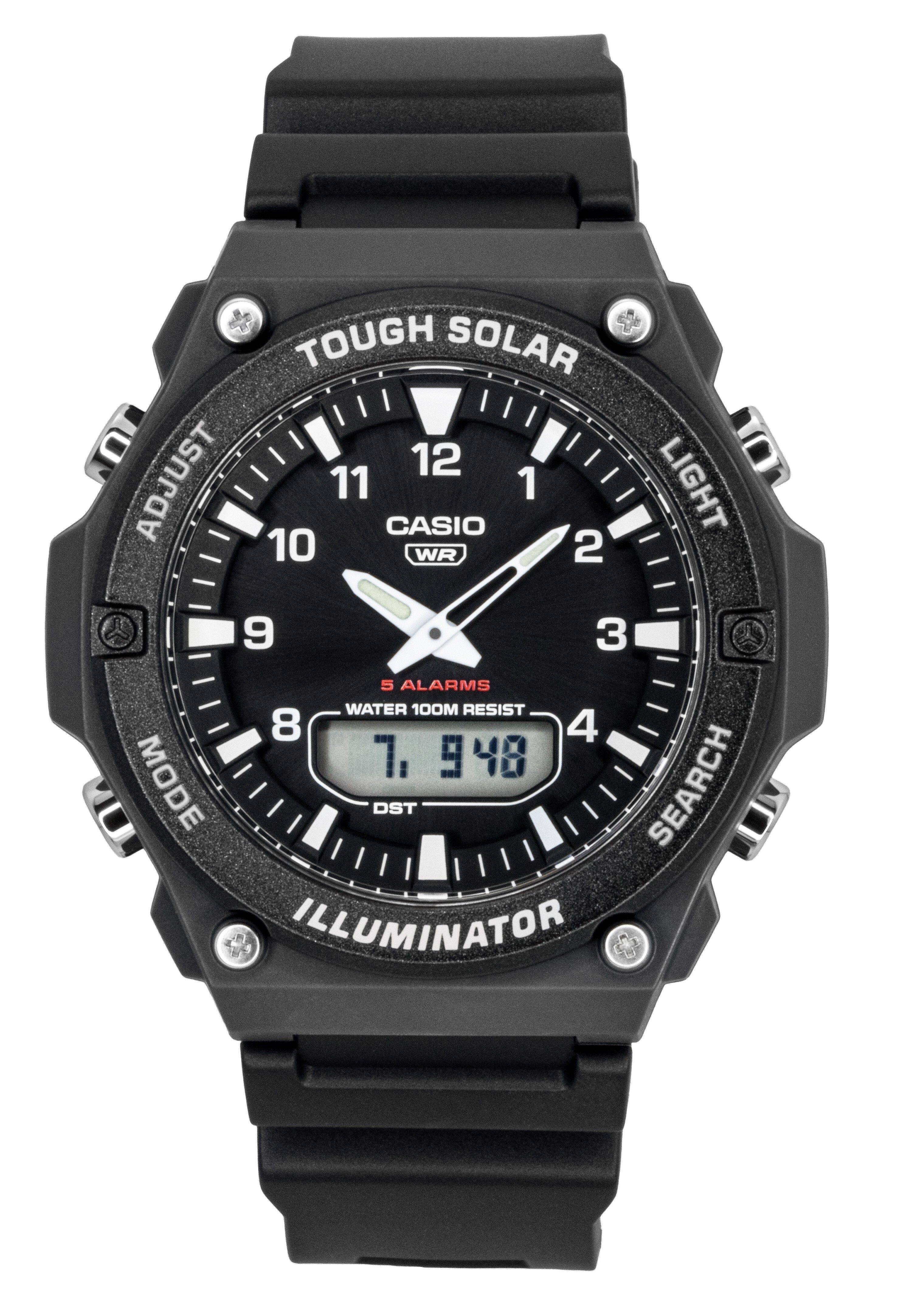 Casio - G-Shock Analog Digital Resin Strap Dial Solar AQ-S820W-1AV 100M Men's Watch - Black
