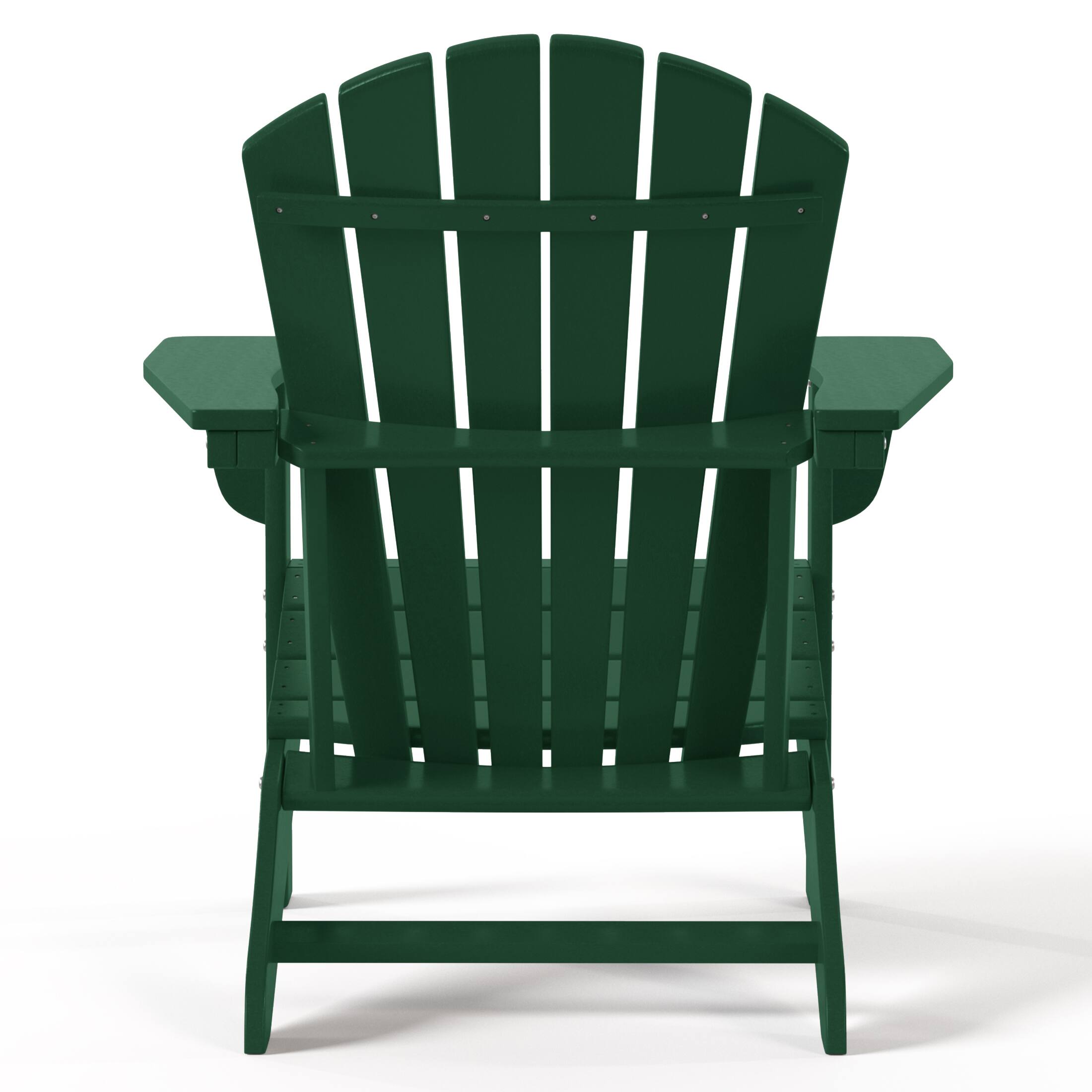 Alt View 2. WestinTrends - WestinTrends Dylan Outdoor Adirondack Chair (Set of 2) - Dark Green.