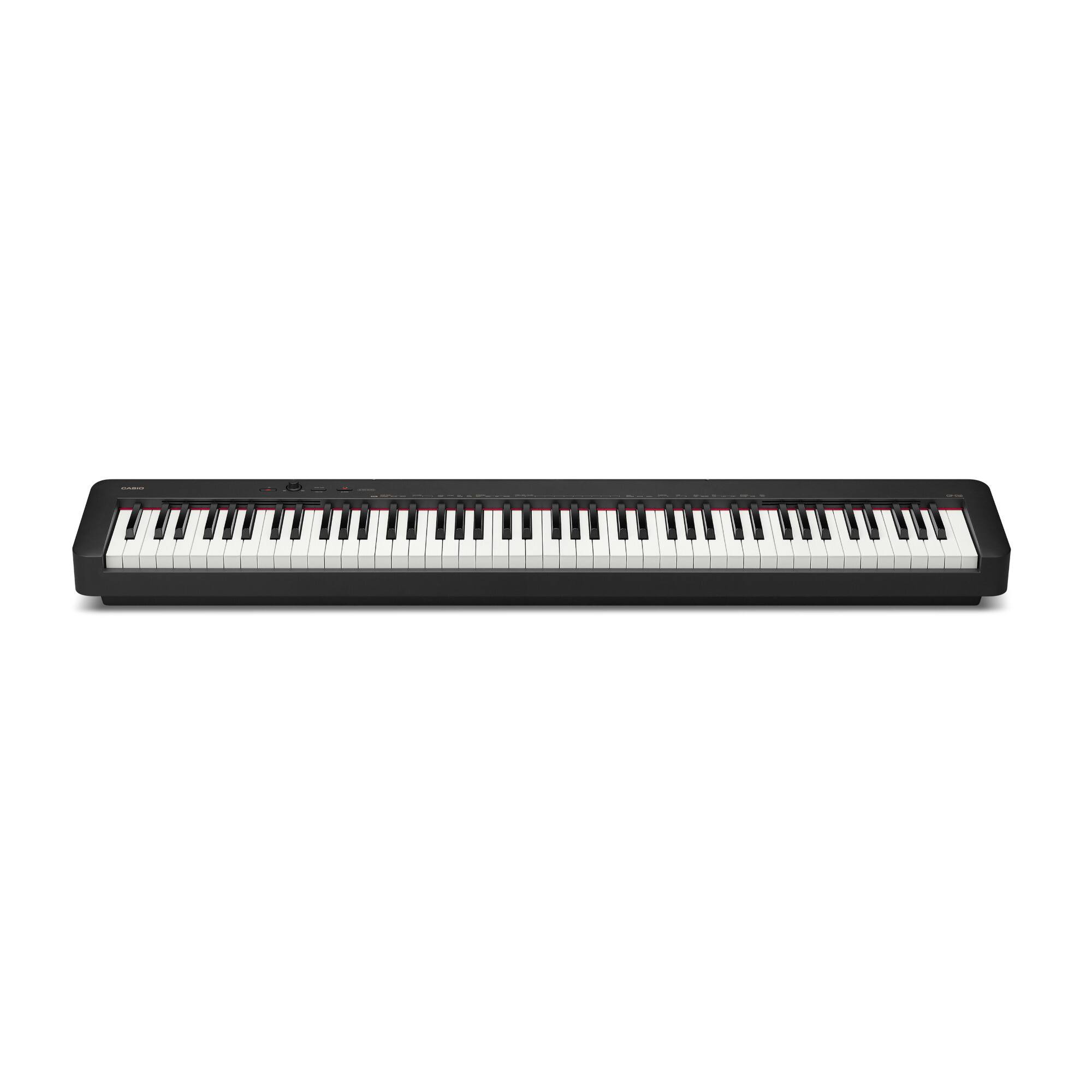 Back. Casio - Casio CDP-S160 88-Key Digital Piano (Black) Bundle with Stand and Accessories.