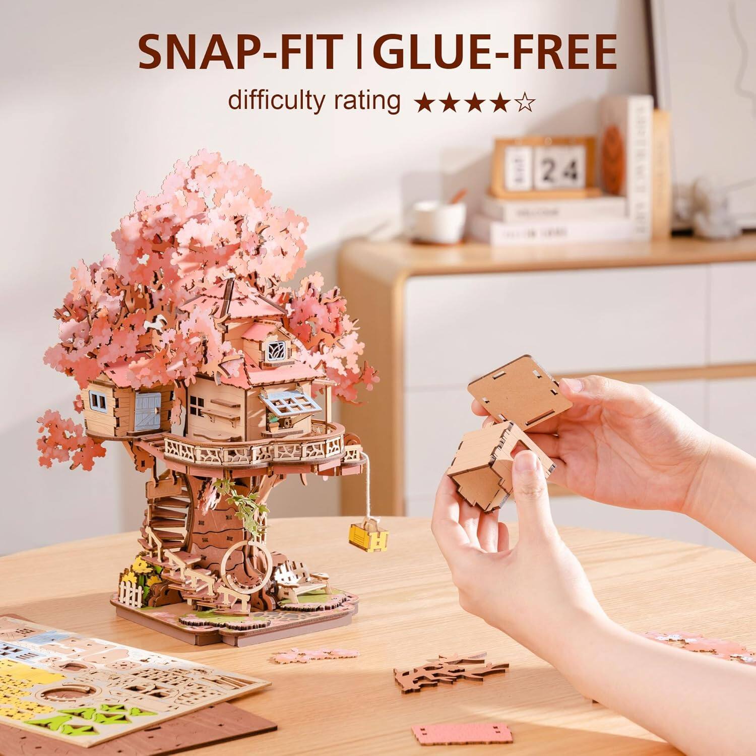 SNAP-FIT | GLUE-FREE  
difficulty rating ★★★★☆