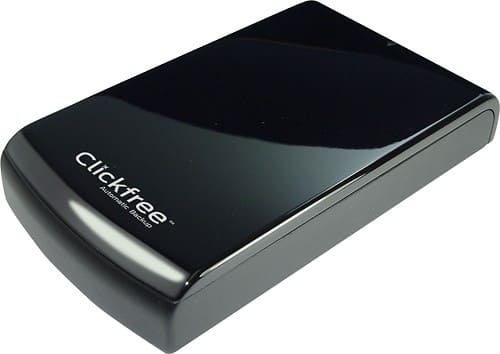 Angle Standard. Clickfree - C6 2TB External USB 3.0 Portable Hard Drive - Black.