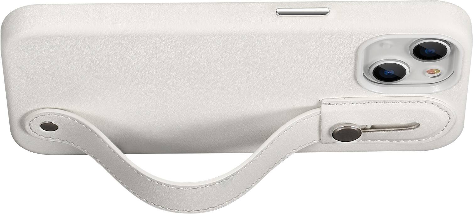 Alt View 15. SaharaCase - Indy Series Hand Strap Case for Apple iPhone 13 - Cloud White.