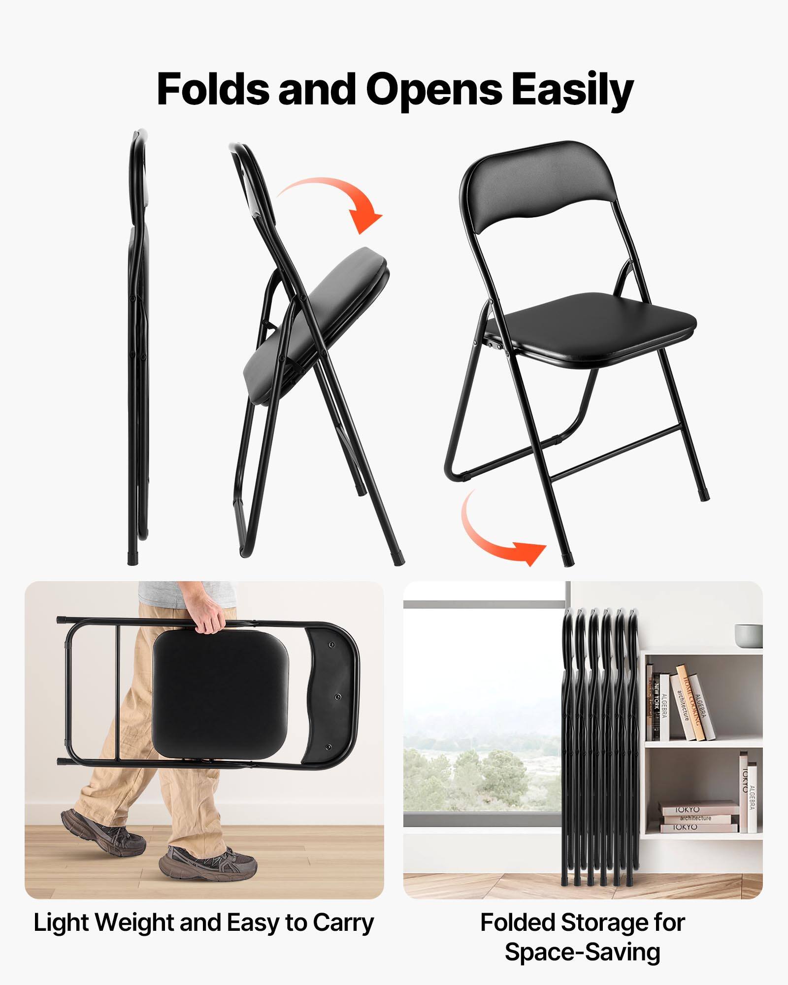 Folds and Opens Easily

Light Weight and Easy to Carry

Folded Storage for Space-Saving