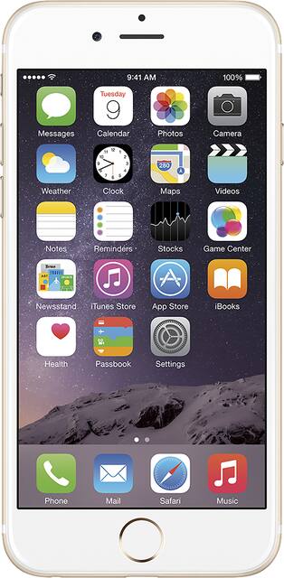 Apple Refurbished Iphone 6 16gb Gold At T Mg4q2ll A Best Buy