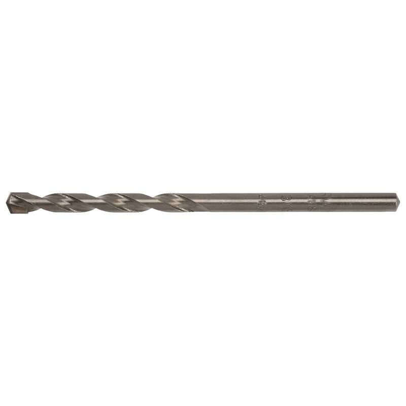 Angle. Irwin - Irwin 3/16  X 3 1/2  L Chrome Vanadium Steel Percussion Drill Bit Straight Shank 1 pk.