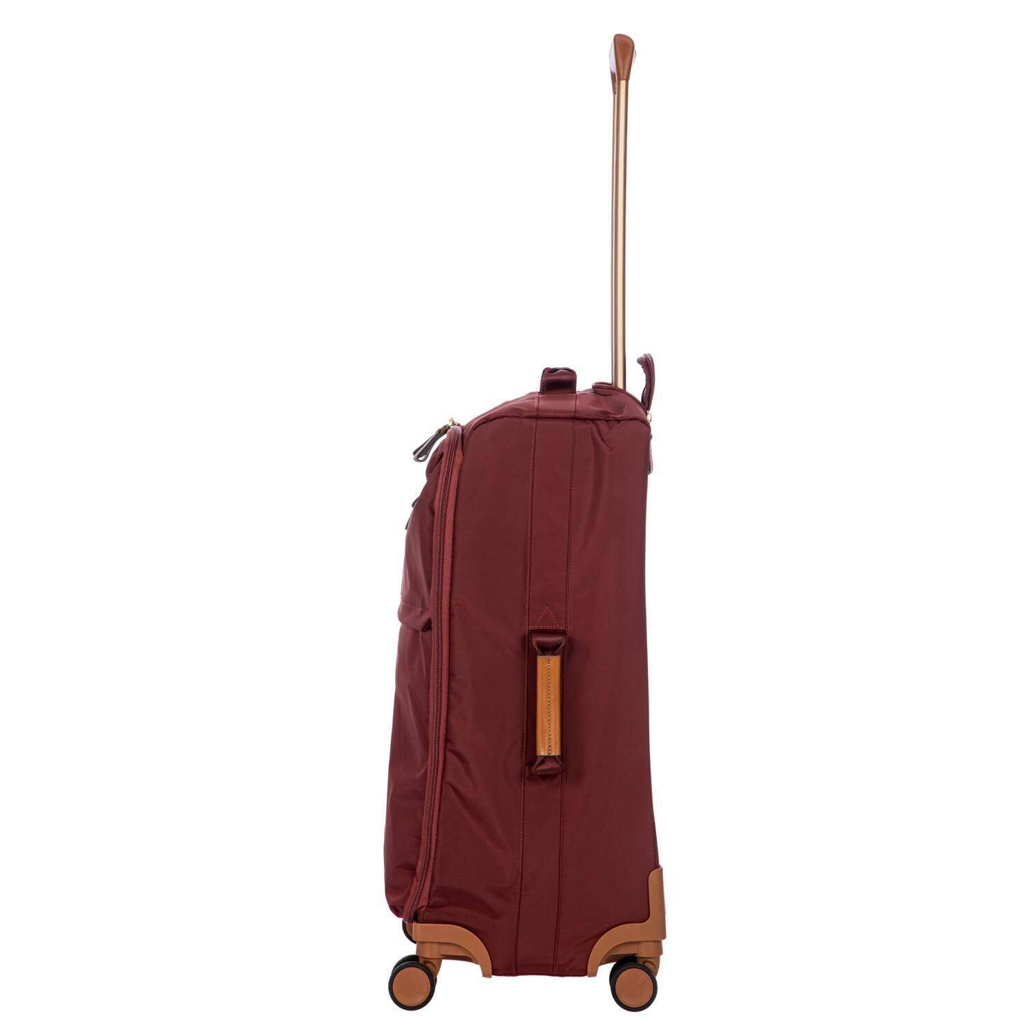 Left. Bric's - Bric's X-Bag 25" 4-Wheel Medium Luggage Bordeaux - Bordeaux.