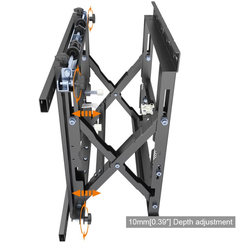 10mm [0.39"] Depth adjustment