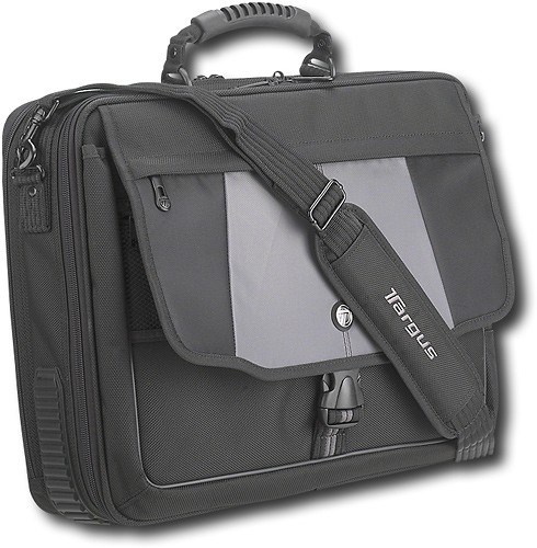  Targus - Platinum Blacktop Deluxe Laptop Case - Black/Gray