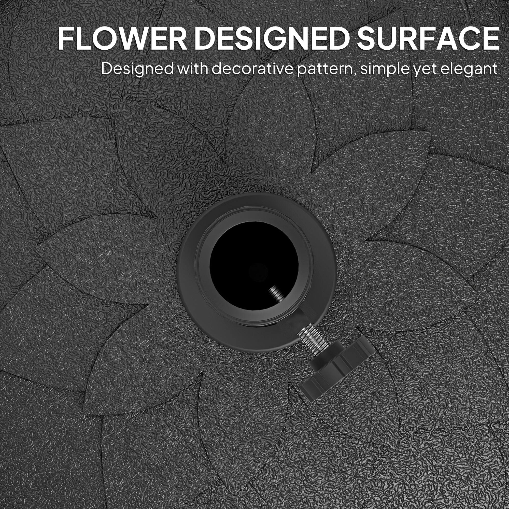 FLOWER DESIGNED SURFACE
Designed with decorative pattern, simple yet elegant