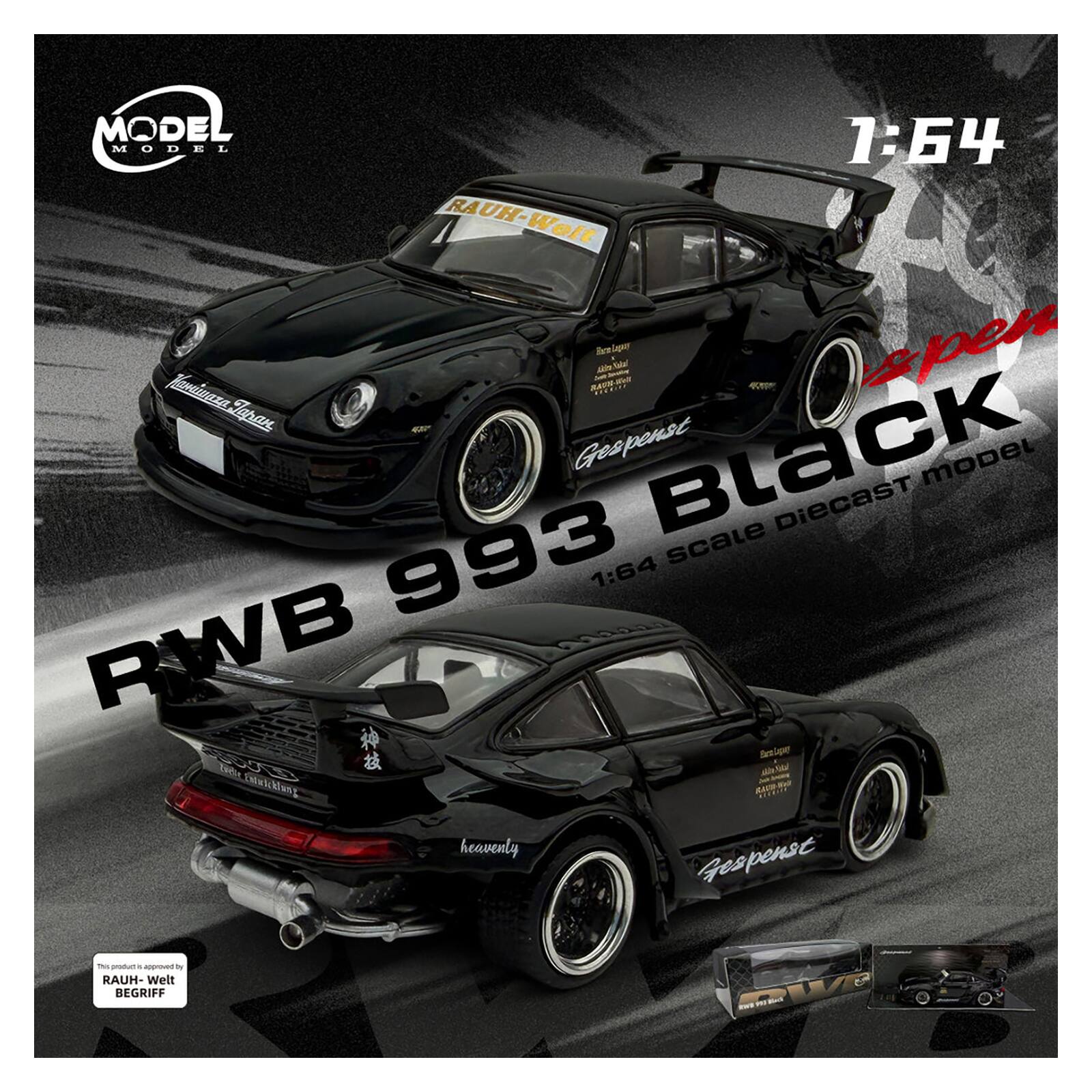 MODEL 164 ME MODEL RAUH-Welt RAUH-Welt Finanza Aaly-Tadad spen Iaran Gespenst Black model DiECAST 993 scale 1:64 RWB (22 Tebs Seeope - Csfalcklang nt heavenly Gespense Ges -en products nsroed - RAUH-Welt BEGRIFF