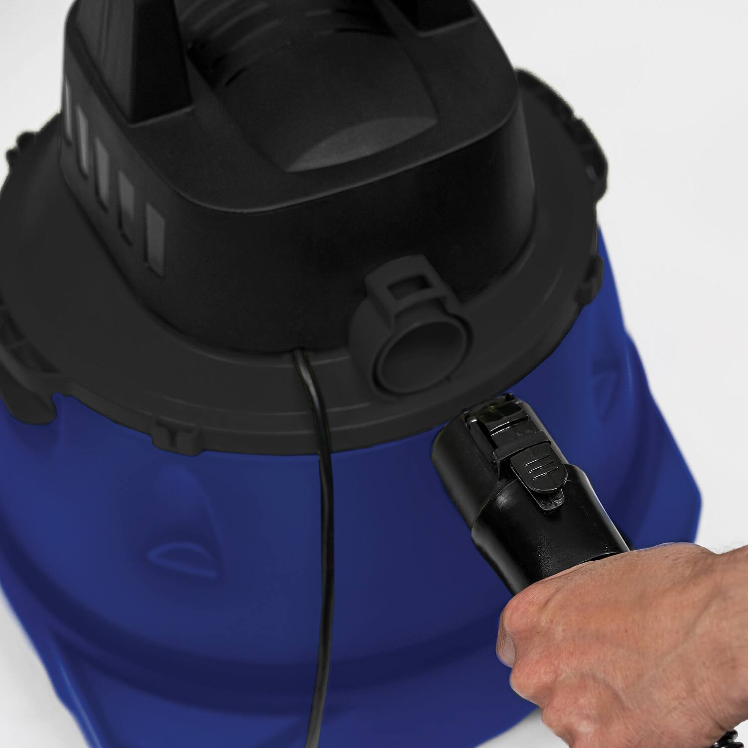 Back. Koblenz - Koblenz 5-Gallon Wet/Dry Cannister Vacuum With Blower and Wheels - Blue.